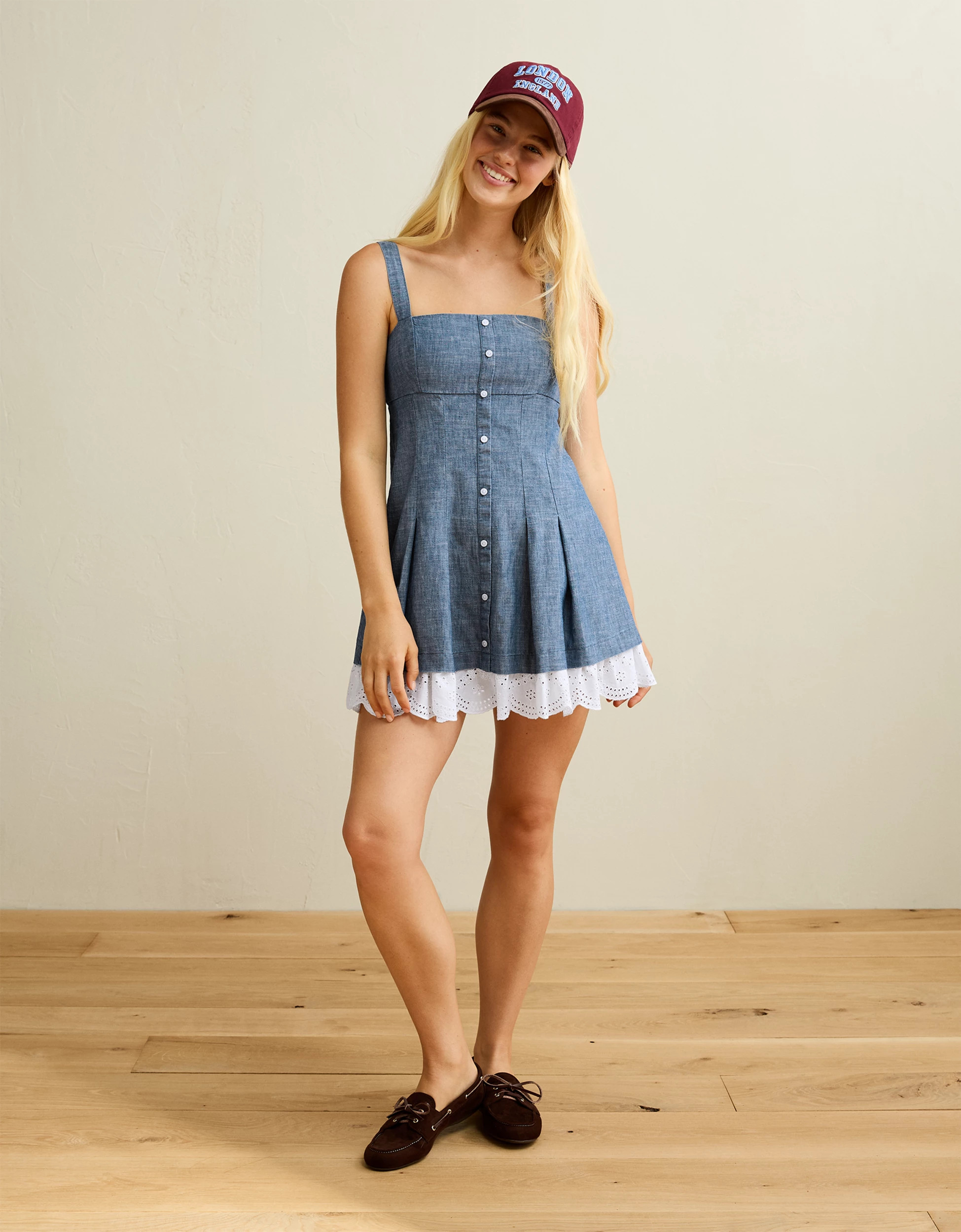 AE Button-Up Mini Dress | American Eagle Outfitters (US & CA)