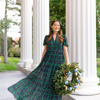 Blackwatch Plaid Marie Maxi | Sail to Sable