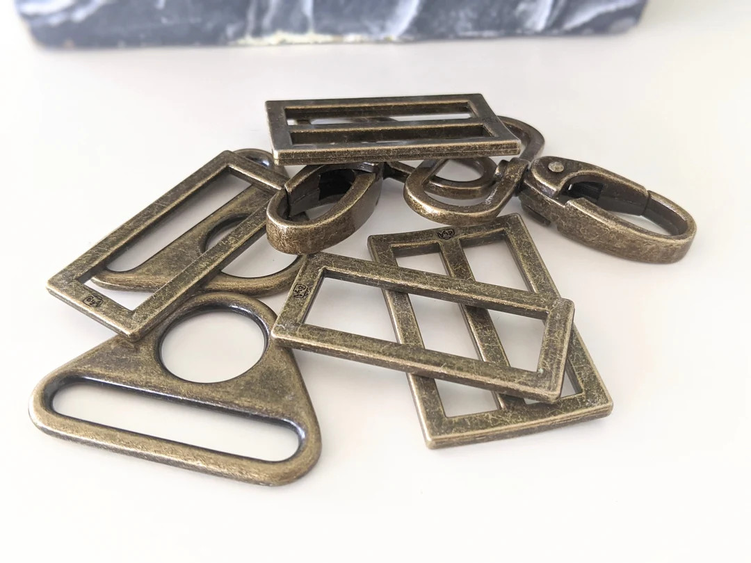 ByAnnie 1.5" Antique Brass Hardware for Bags and Crafts! Set of 2 | Etsy (US)