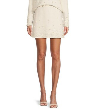 Antonio Melani Gia Pearl Embellishment A-Line Skirt | Dillard's | Dillard's