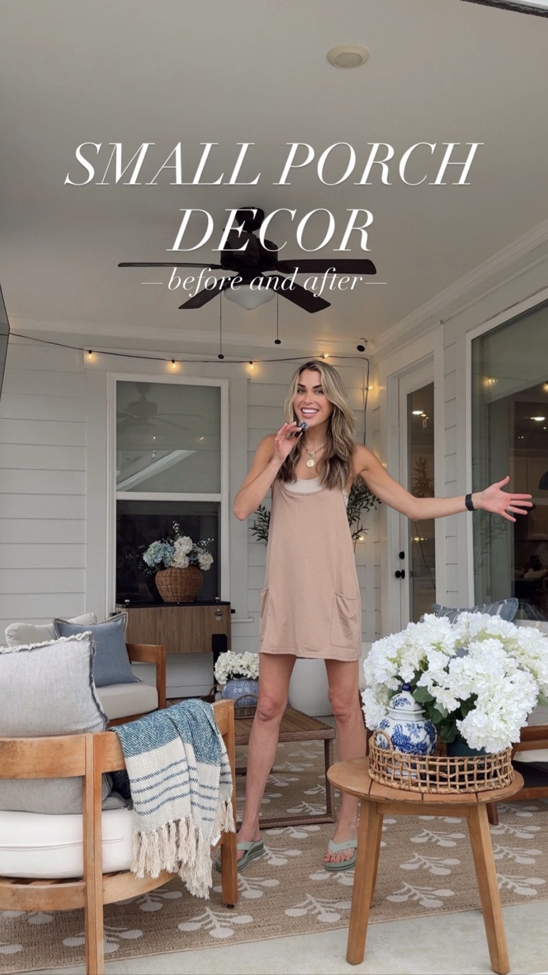 Yall have been asking me about small outdoor spaces so I quite literally cleared, flipped, and redid my own all with @wayfair for a good demonstration 🫡 

Highlights:
1. If there’s one thing you buy today buy this rug. Goes with any season
2. Put faux greenery or florals literally anywhere and everywhere. It’s one of those things where once you add it in, you can never unsee the difference when it’s gone.
3. If there’s one easy and cheap thing to do to for any size space, it’s string lights. They provide an extra umph you didn’t know existed and they’re easy as sin to hang. Light it up 

@Wayfair #Wayfair #WayfairPartner #wishyouwerehere #outdoor @shop.ltk #liketkit , outdoor patio furniture, summer hostessing, patio decor

#LTKHome #LTKSeasonal

#LTKHome #LTKSeasonal