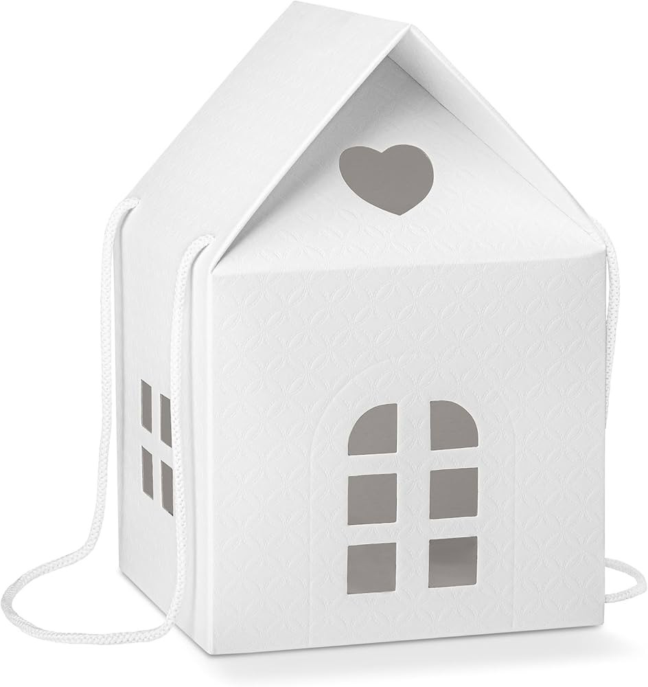 Pack of 5 House Shaped Gift Boxes (7.87 x 7.87 x 7.08 inch) - Mansion Boxes Ideal for Christmas G... | Amazon (US)
