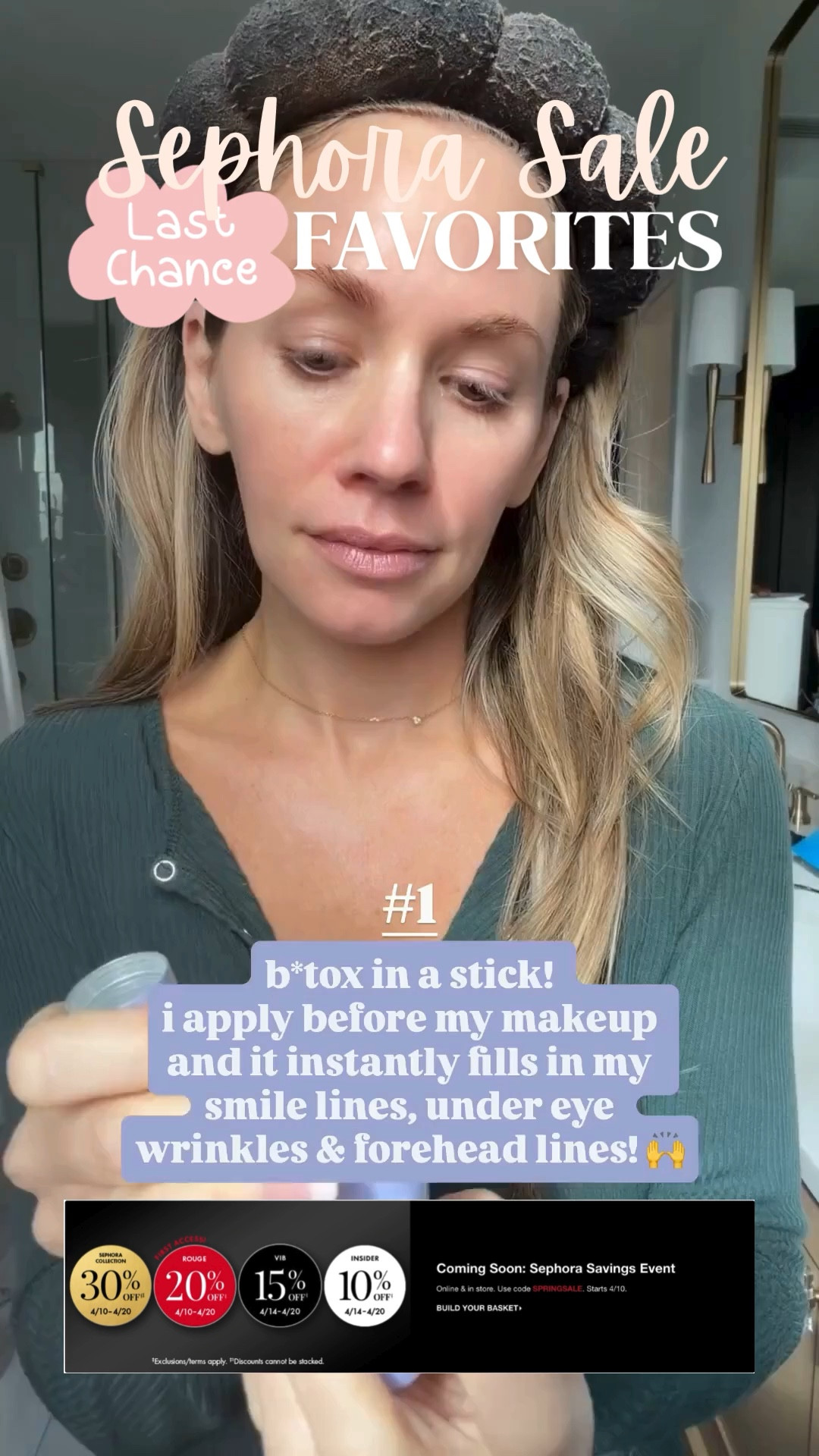 Last day of the Sephora sale!! 🚨 This Tatcha stick has been a game changer for me! It fills in all the fine lines and wrinkles so that your makeup can lay perfectly on top of your skin! It’s part of the Sephora sale happening right now, so it’s the perfect time to shop! 

#LTKBeauty #LTKSaleAlert #LTKselfcare