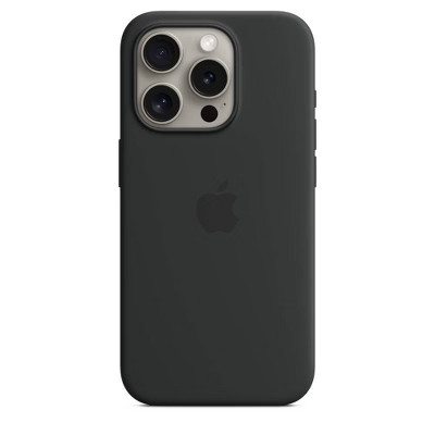 Apple iPhone 15 Pro Silicone Case with MagSafe - Black | Target