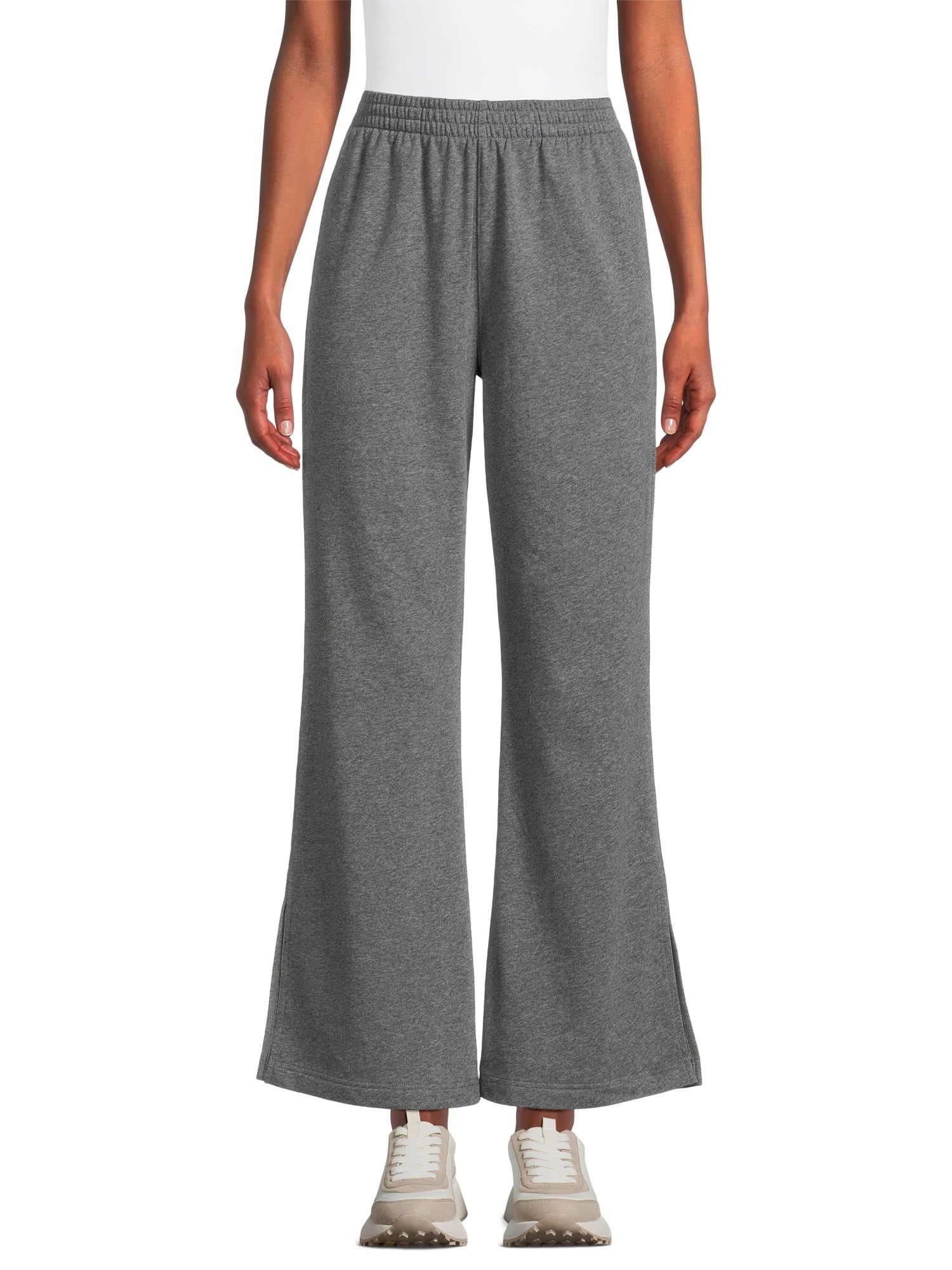 Athletic Works Women's Wide Leg Pants with Side Vents, Sizes XS-XXXL | Walmart (US)
