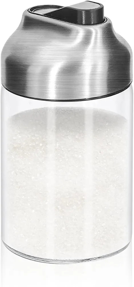 Aelga Glass Sugar Dispenser with Pour Spout, Weighted Pourer, Coffee Bar Accessories for Coffee, ... | Amazon (US)