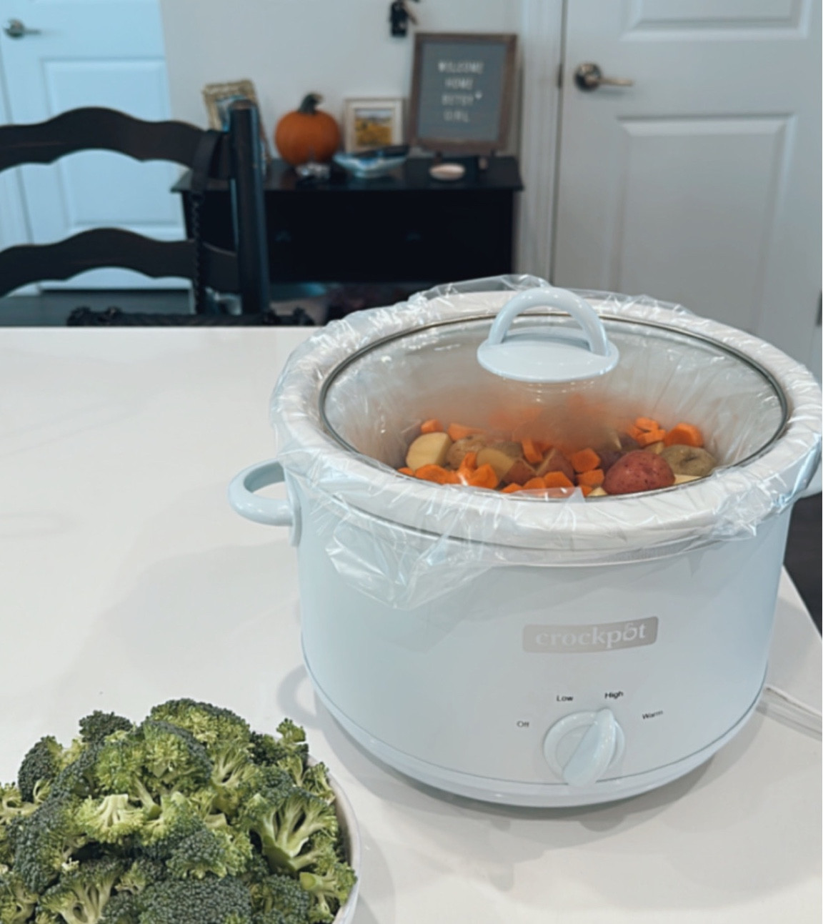 Crock-Pot + 4.5qt Manual Slow Cooker – Light Blue