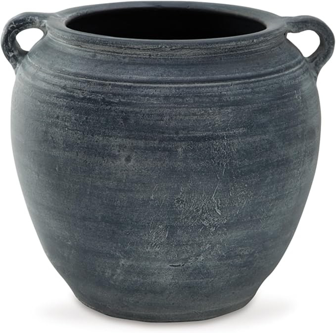 Signature Design by Ashley Meadie Traditional Indoor Terra Cotta Tabletop Vase with Handle and Wi... | Amazon (US)