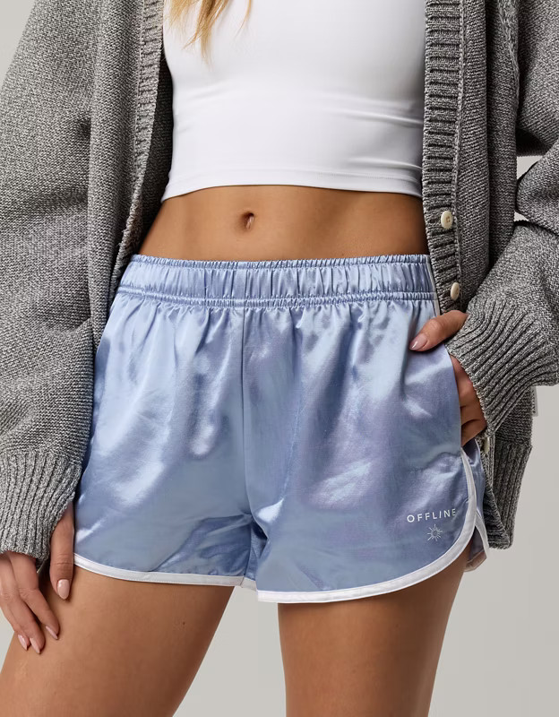 OFFLINE By Aerie You're A Winner Satin Short | Aerie