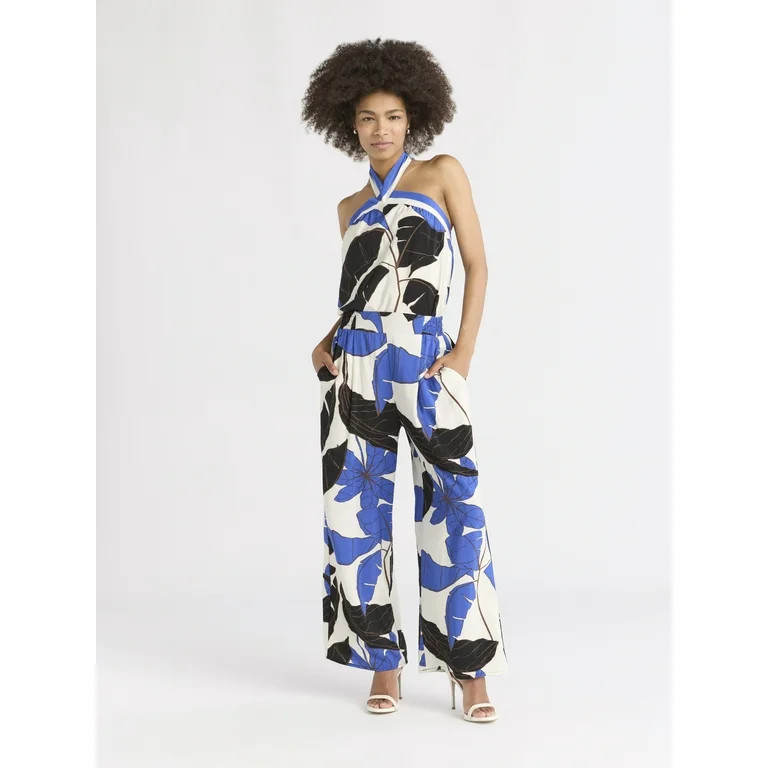 Sofia Jeans Women's Drape Wide Leg Pants, 27" Inseam, Sizes XS-XXXL | Walmart (US)