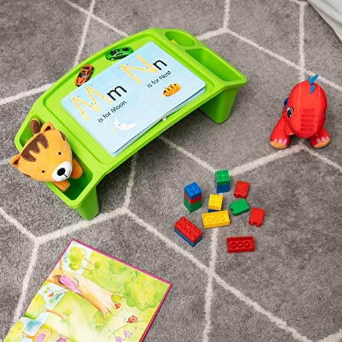 Mind Reader Kids’ Lap Desk, Freestanding Portable Table with Side Pockets for Coloring Books, Tablet | Amazon (US)