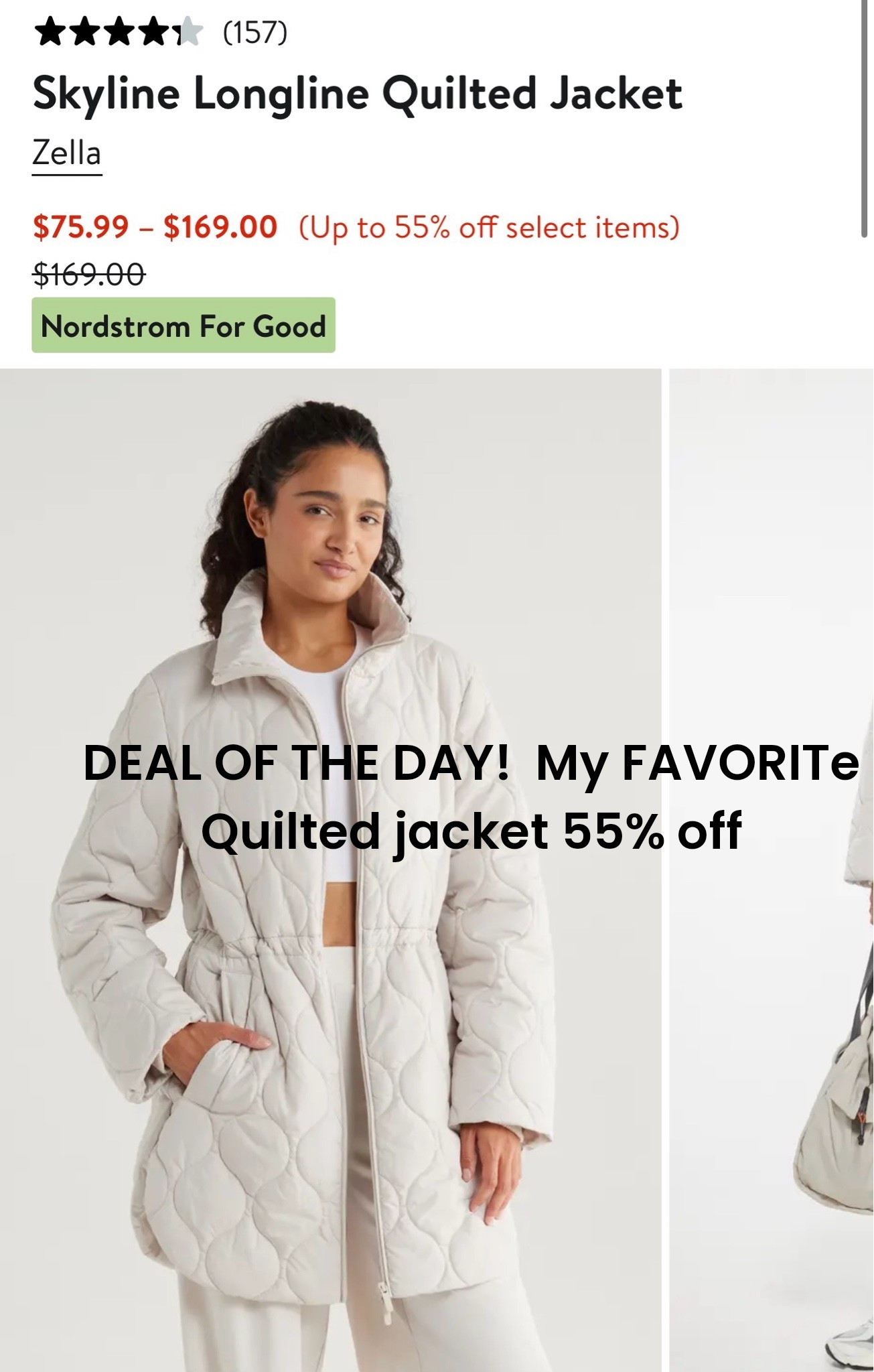 You will not regret buying this lightweight quilted jacket!  55 percent off!!!  It has a cinched waste, open sides, pockets and covers the bootie.  Such a great buy!

#LTKOver40 #LTKootd #LTKMothersDay