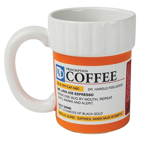BigMouth Inc. Prescription Coffee Mug - Large Funny Prescription Coffee Cup - Unique Pharmacy Gif... | Amazon (US)