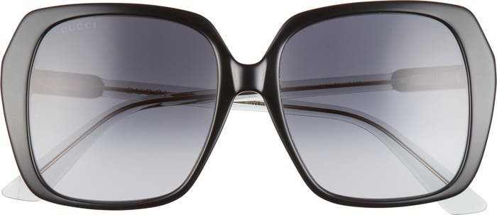 56mm Gradient Geometric Sunglasses | Nordstrom
