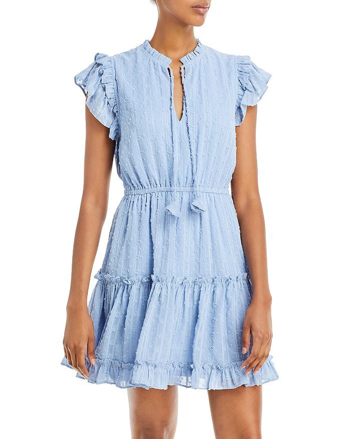 Metallic Clip Dot Tassel Tie Mini Dress - 100% Exclusive | Bloomingdale's (US)