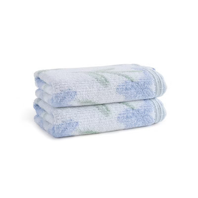 Peri Home 2pk Hand Towel Set Blue Floral | Target