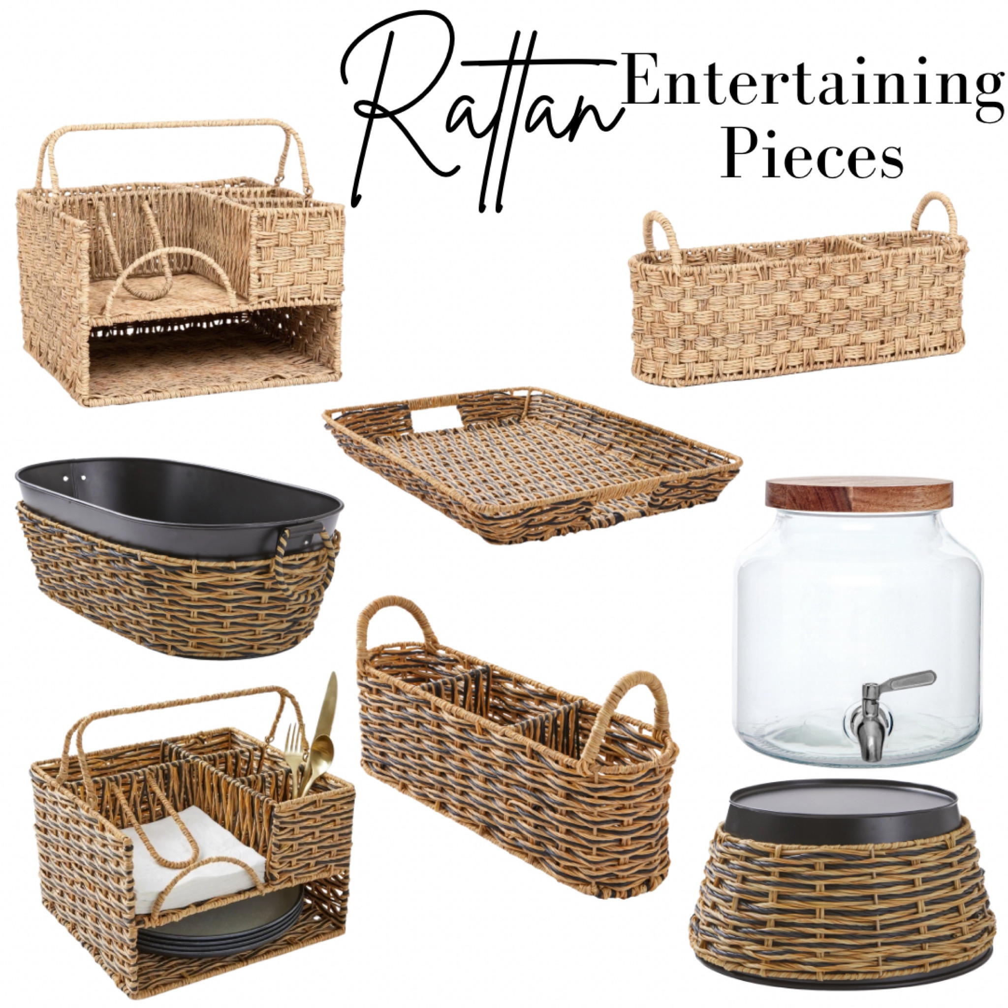 Rattan Entertaining from Walmart! So many cute pieces! Outdoor Entertaining!
#outdoorparty #partyessentials #serveware #beveragedispenser #drinkdispenser 

#LTKHome #LTKParties #LTKSeasonal