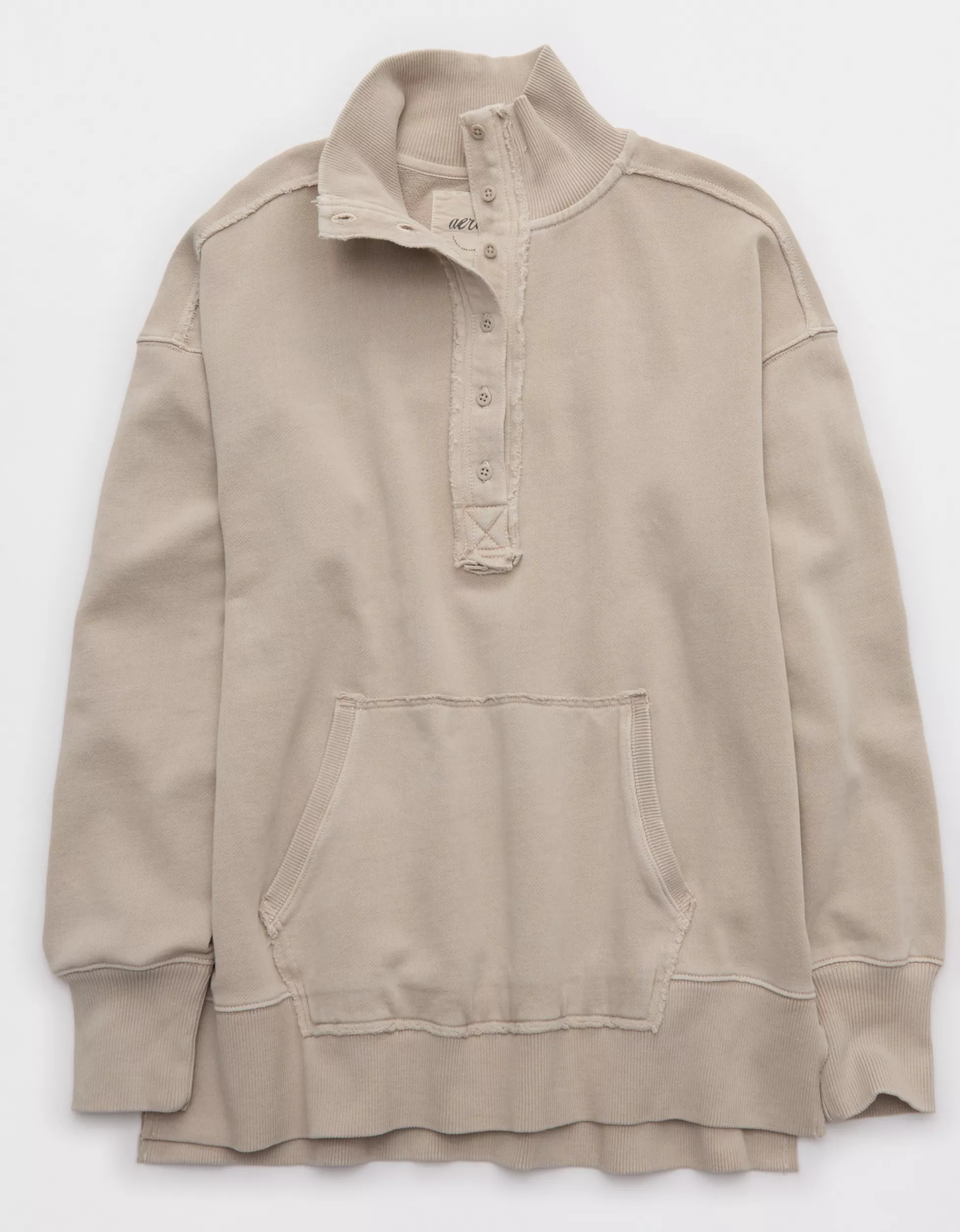 Aerie Vintage Popover Polo Sweatshirt | Aerie