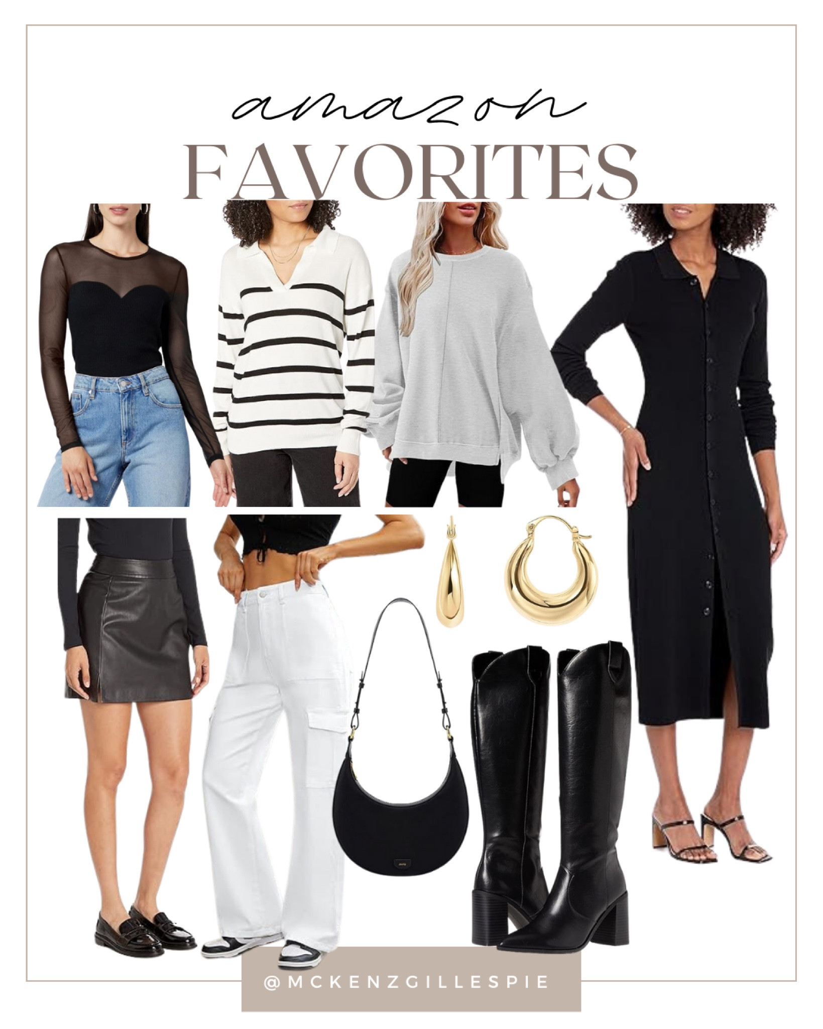 Amazon friday favorites! Everything is under $100!! I think this button down midi dress, knee boots, and black purse would look so good together! 🙌🏼

#LTKSeasonal #LTKfindsunder100 #LTKstyletip