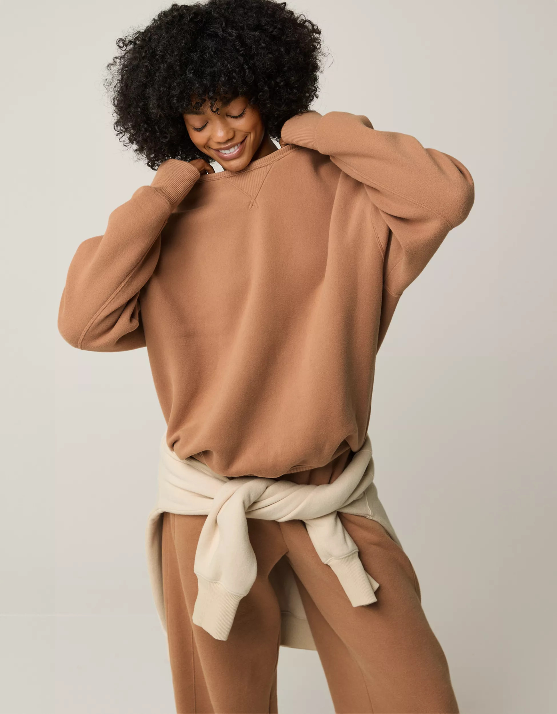OFFLINE By Aerie Cloud Fleece Crewneck Sweatshirt | Aerie