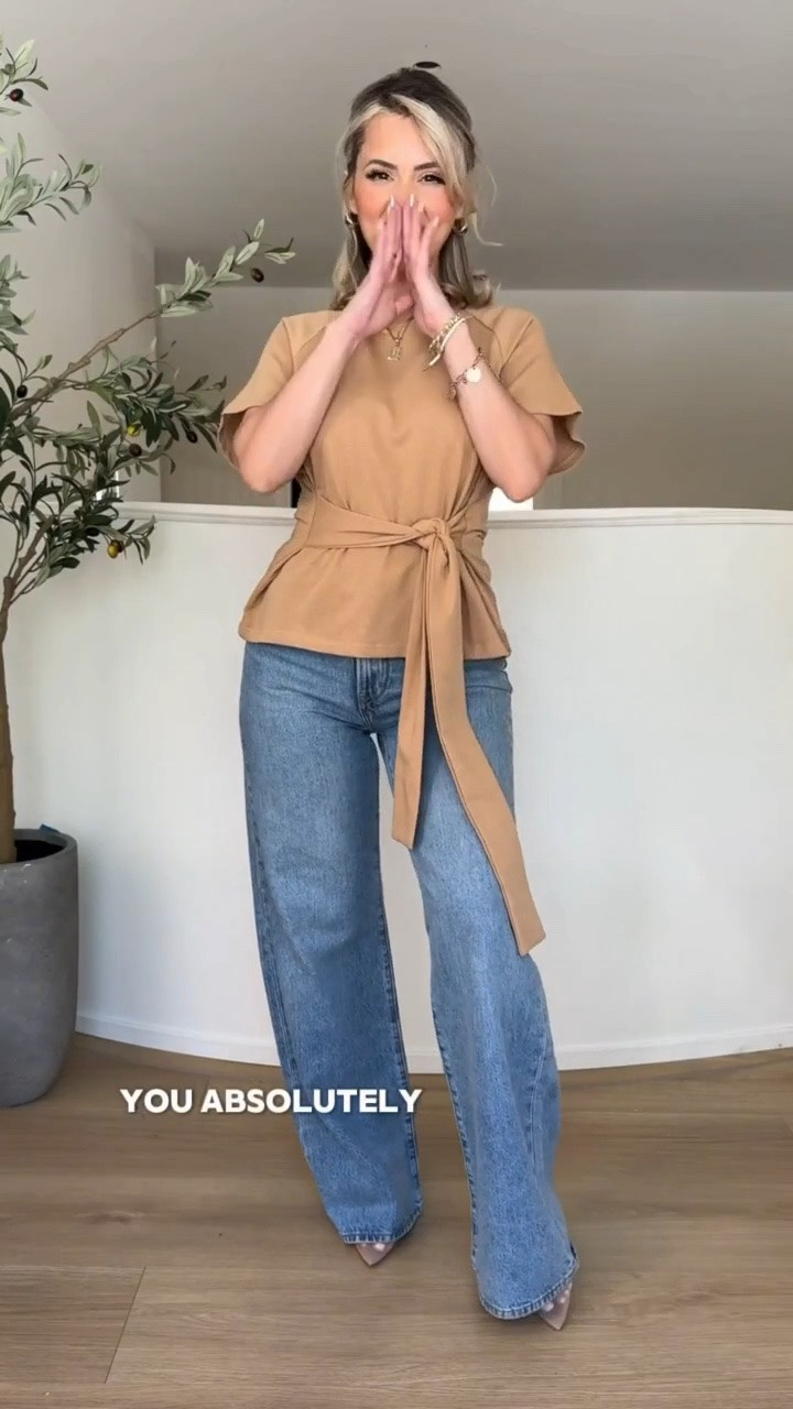 Perfect top for office or church 🤩 wearing small

Jeans size 27 in the color not the same medium wash

#LTKgrwm #LTKootd #LTKU