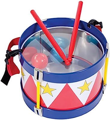Schylling TD Tin Drum With an adjustable strap and two wooden drumsticks | Amazon (US)