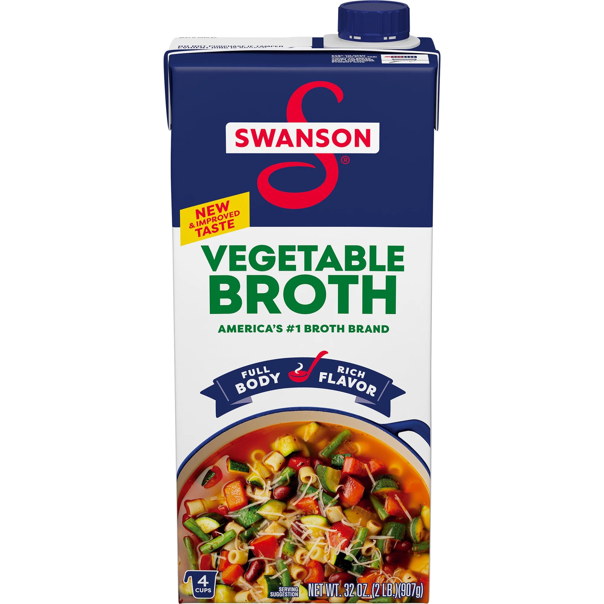 Swanson Vegetable Broth, 32 oz Carton | Walmart (US)