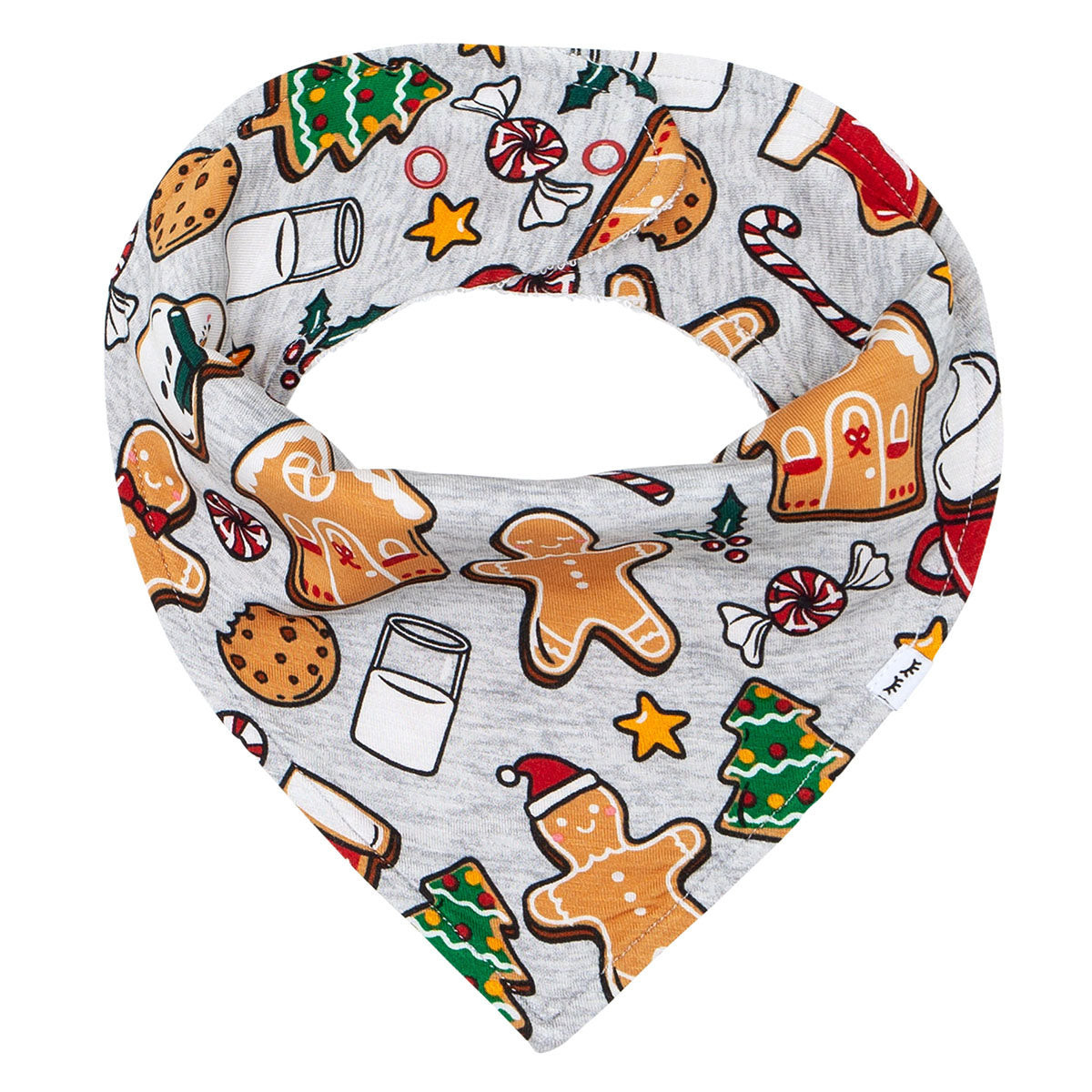 Holiday Treats Bamboo Viscose Bandana Bib | Little Sleepies