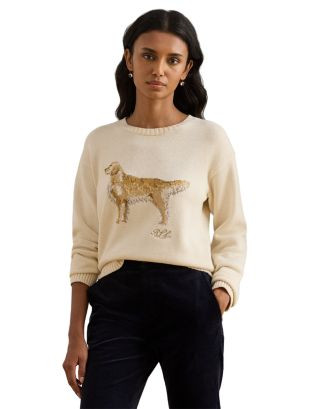 Ralph Lauren Intarsia Knit Dog Sweater  | Bloomingdale's Women All Women | Bloomingdale's (US)