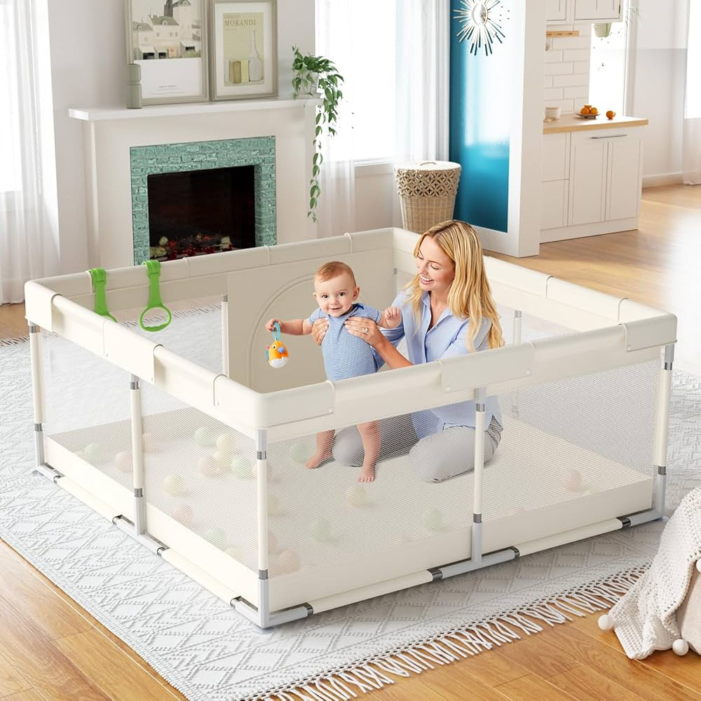 Fodoss 47x47inch Baby Playpen, Play Pen for Baby and Toddlers, Small Toddler Playpen for Apartmen... | Amazon (CA)