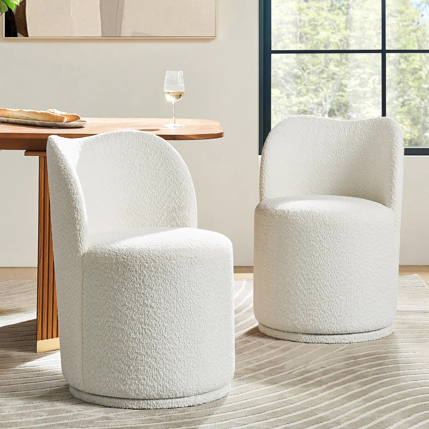 Wade Logan® Clester Modern 360-Degree Swivel Dining Chair | Wayfair | Wayfair North America