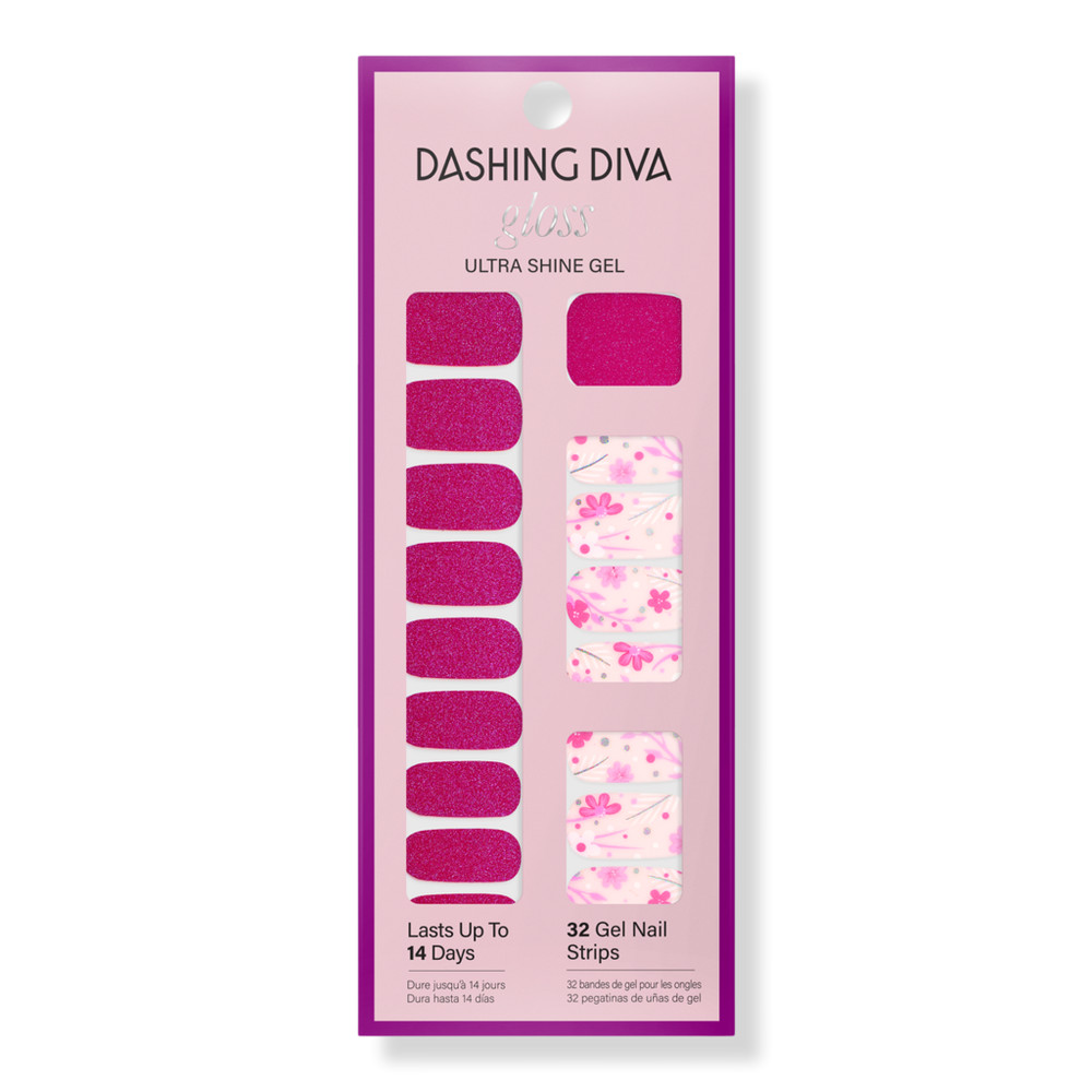 Dashing Diva Gloss Ultra Shine Gel Nail Strips - Fleur Flair | Ulta