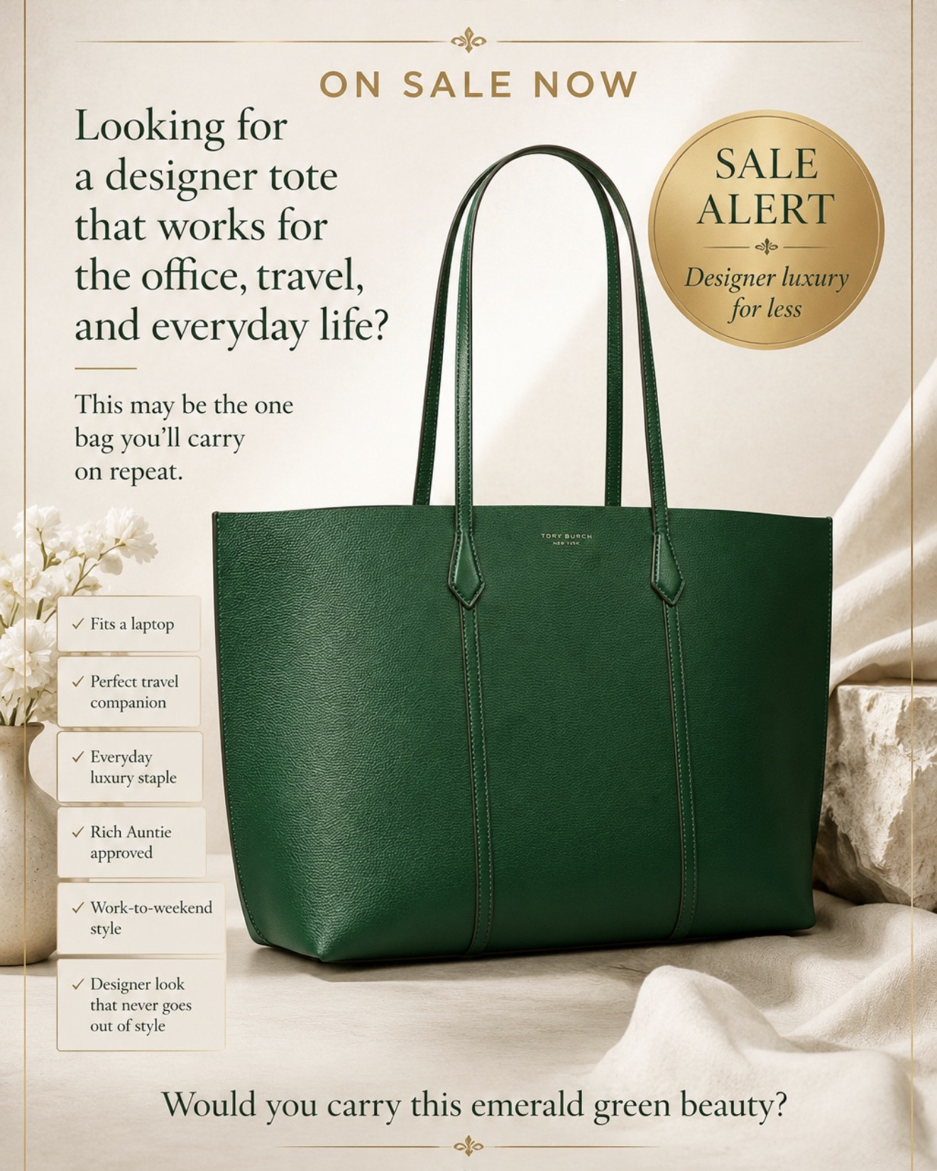 Looking for a tote bag that works for the office, travel, and everyday life?

This designer-inspired tote checks every box: roomy enough for your laptop, polished enough for work, and versatile enough for weekend getaways.

#TiffanyRichStyle #DesignerTote #WorkBag #TravelStyle #EverydayLuxury #RichAuntieStyle #LTKFinds #OfficeStyle #TravelEssentials #HandbagStyle

#LTKTravel #LTKSaleAlert #LTKootd
