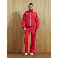 M&S Contrast Piped Funnel Neck Windbreaker Jacket Poppy | Marks & Spencer (UK)