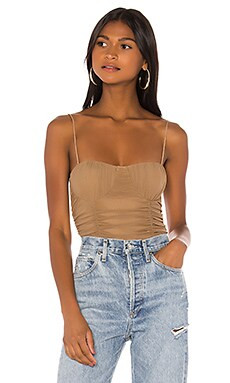 Lovers and Friends Albany Bodysuit in Taupe Brown from Revolve.com | Revolve Clothing (Global)