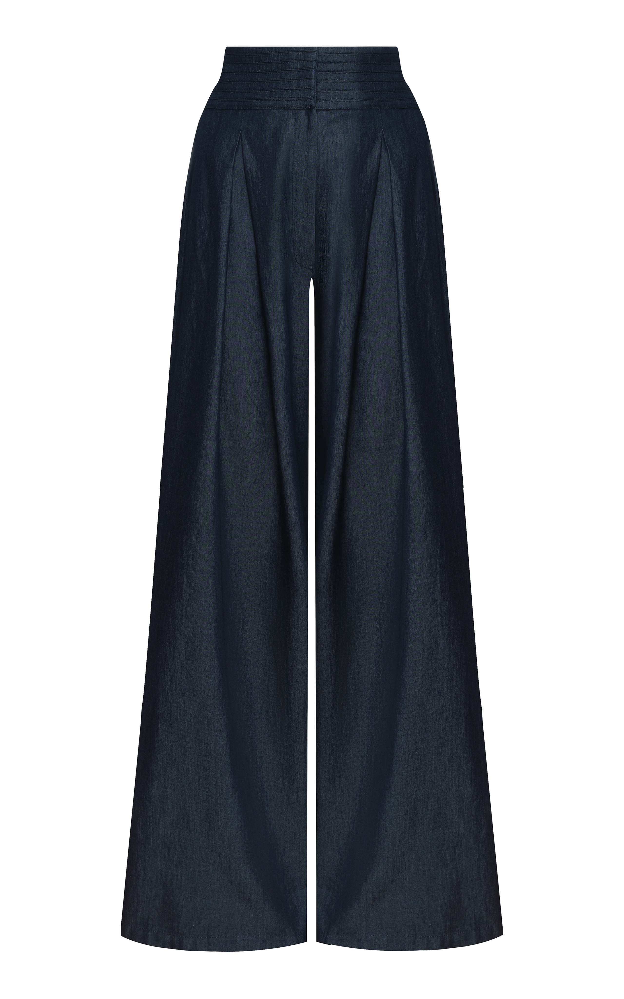 Esencia Shirred Tencel Denim Wide-Leg Pants | Moda Operandi (Global)
