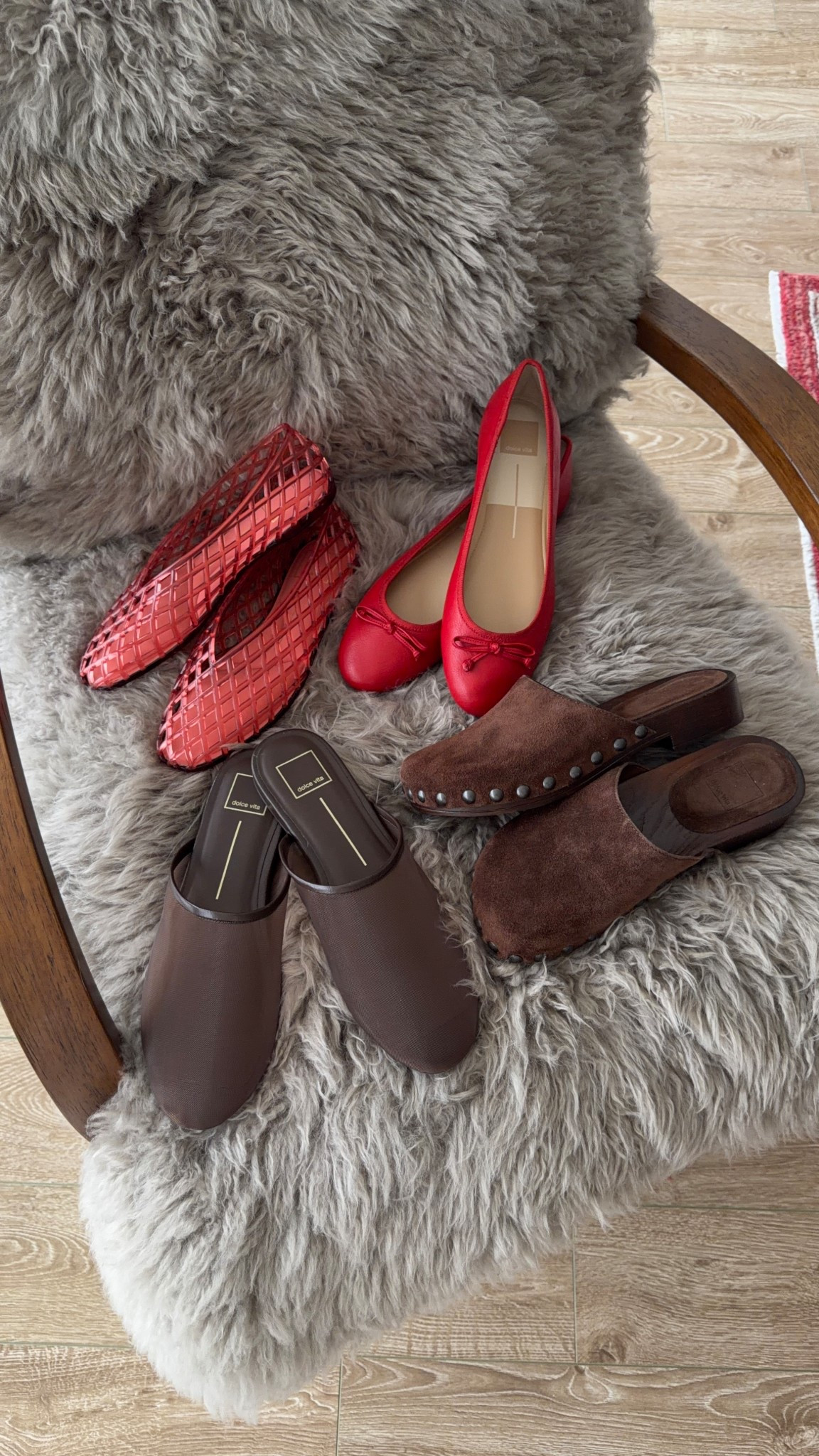 Spring sandals and flats for spring outfits! For the jelly, I got a 7 (I’m a 8.5) bc I read reviews on sizing down and they fit good! Snug but not squeezing and I feel like they’ll stretch a bit. TTS for the brown sandals and the red flats run large so size down half size !!!!!! 

#LTKSeasonal #LTKSaleAlert #LTKootd