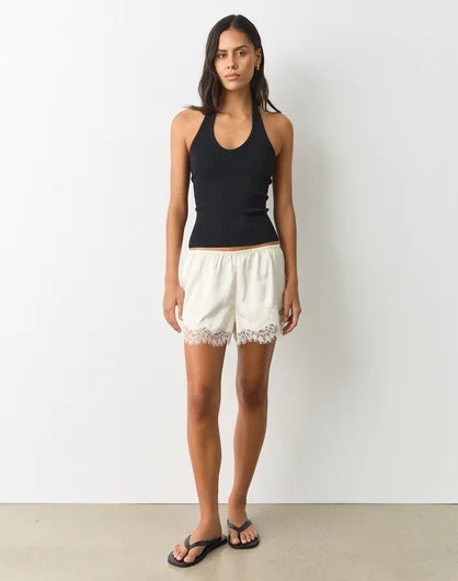 Lace Trim Satin Short | Glassons (Australia)