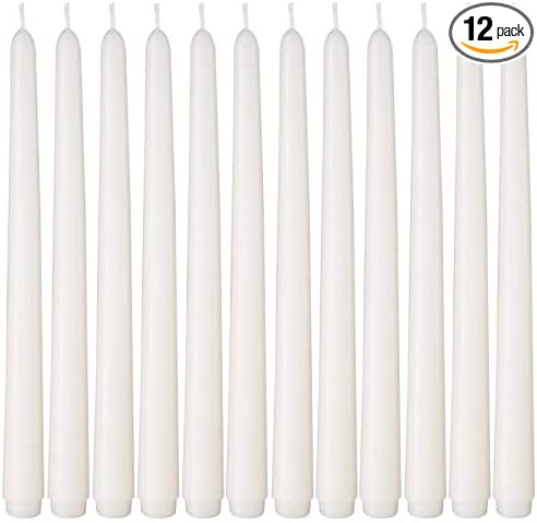 NIKY 10 inch Taper Candles for Christmas, Set of 12 Unscented Dripless Candlesticks - 8 Hours Lon... | Amazon (US)