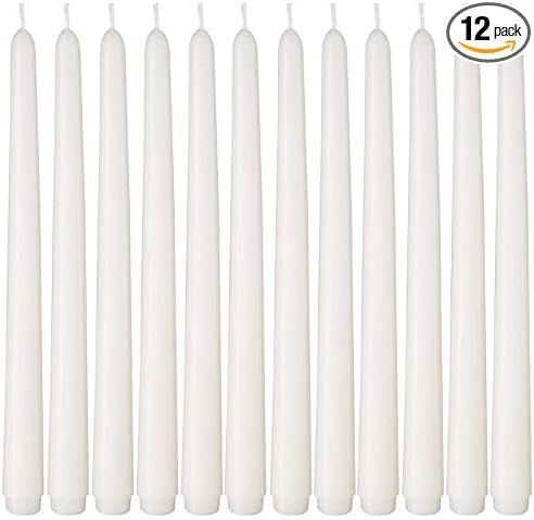 NIKY 10 inch Taper Candles for Christmas, Set of 12 Unscented Dripless Candlesticks - 8 Hours Lon... | Amazon (US)