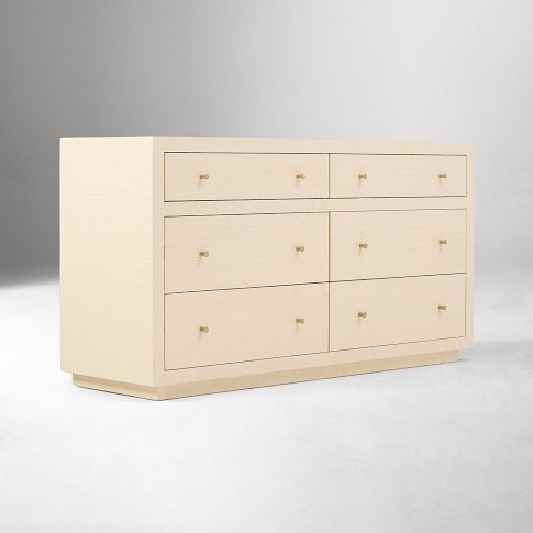 Mayson Painted Grasscloth 6-Drawer Dresser (60") | West Elm (US)