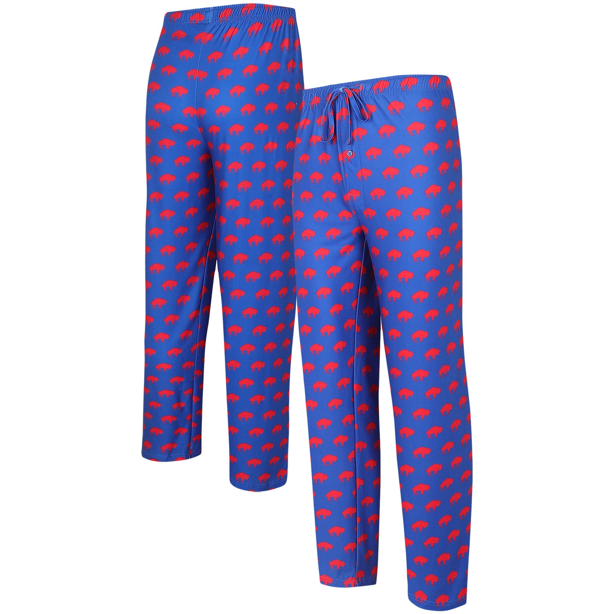 Men's Buffalo Bills  Concepts Sport Royal Gauge Throwback Allover Print Knit Pants | NFL Shop
