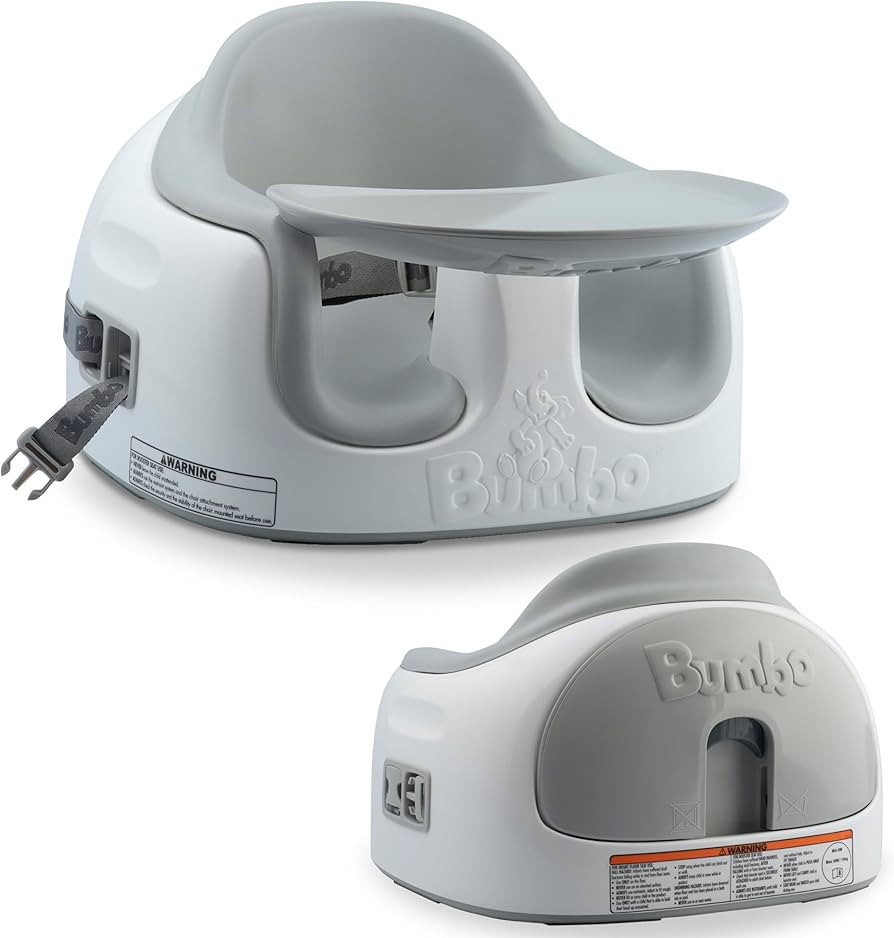 Bumbo 3-in-1 Baby Multi Seat Booster with Feeding Tray, 6-36 Months Old, Cool Grey - High Chair a... | Amazon (US)