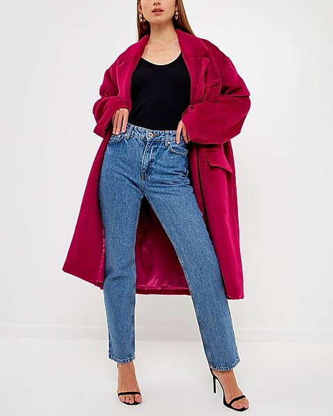 Endless Rose Single Button Oversize Coat | Express