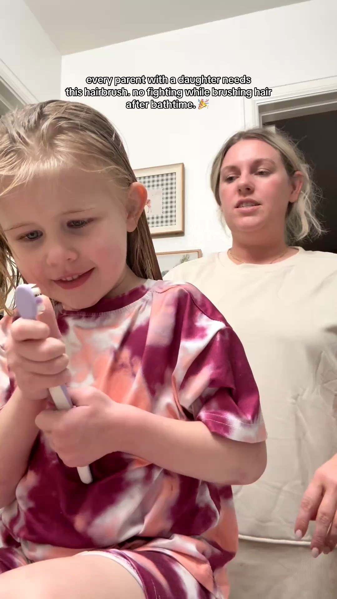 After bath time used to mean a full meltdown over hair brushing… but this brush somehow gets through the tangles without the tears. Moms of daughters with knotty post-bath hair, you’ll get it.

#LTKKids #LTKmorningroutine #LTKmomlife