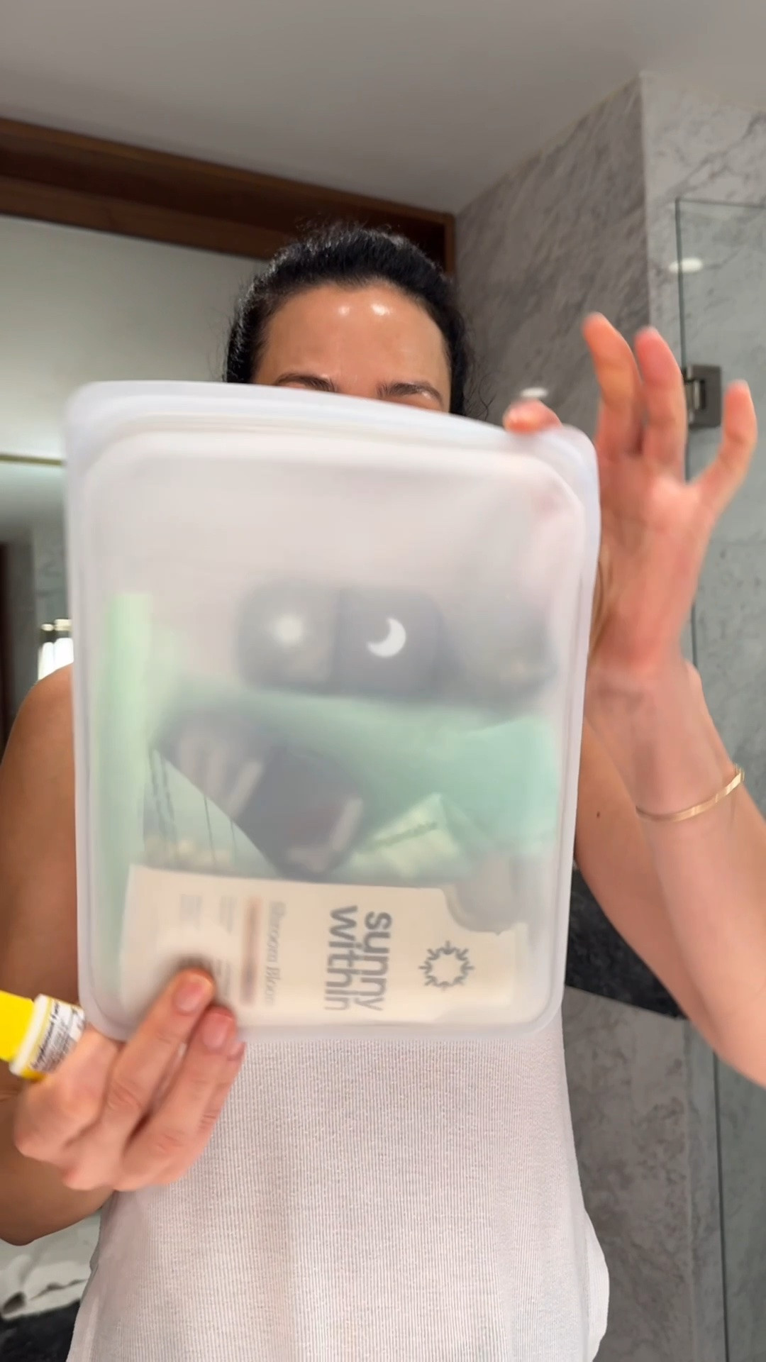 Travel wellness essentials ✈️✨

How I pack my vitamins + supplements to stay consistent and keep my immune system strong while traveling 🤍

I always bring my go-to daily vitamins, electrolytes, and a few extra immune-support staples—because feeling good on the inside = glowing on the outside. The key? Keeping everything organized in a reusable silicone bag so it’s easy to grab, TSA-friendly, and mess-free in my carry-on.

No digging through my bag, no skipping supplements… just simple, elevated travel routines that keep me feeling my best wherever I go.

#LTKootd #LTKselfcare #LTKfitnessgoals