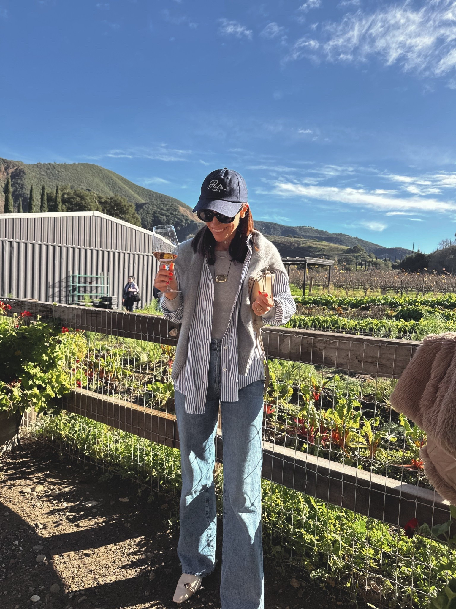 Today‘s casual outfit for wine tasting 