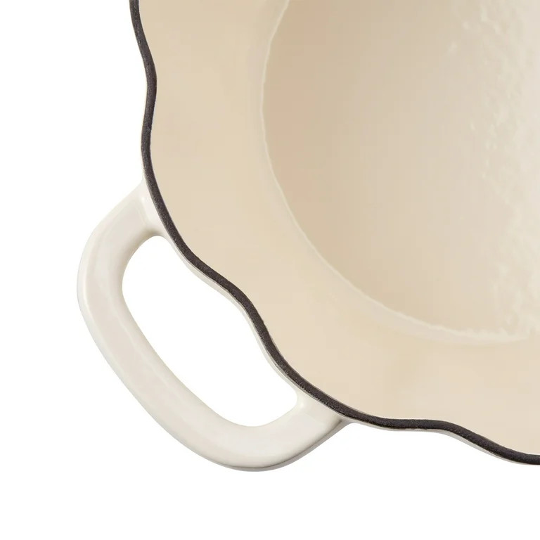 The Pioneer Woman Pumpkin 3.5-Quart Enamel Cast Iron Dutch Oven, Linen | Walmart (US)