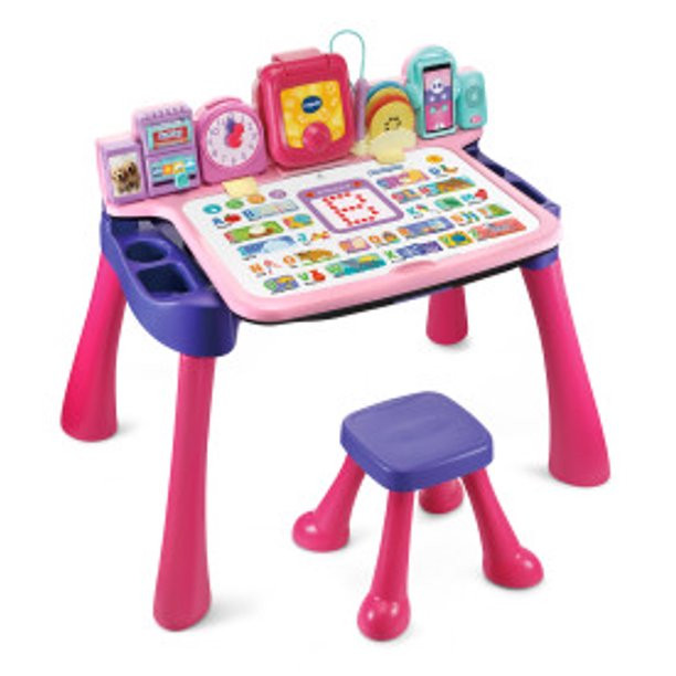 VTech® Get Ready for School Learning Desk™ With Projector and Stool (Pink), Walmart Exclusive | Walmart (US)