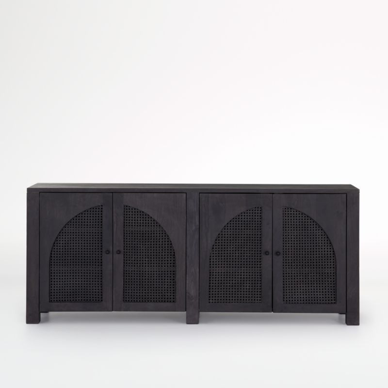 Geneva Black Wood Sideboard + Reviews | Crate & Barrel | Crate & Barrel